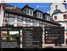 Tablet Screenshot of hotel-centgraf.de